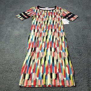 NEW LulaRoe Julia Dress Womens Size XXS Multicolor